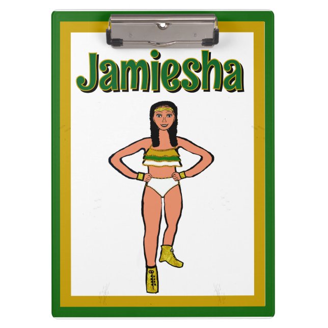 Carpeta De Pinza Bailarín blanco de oro verde #2 (Anverso)