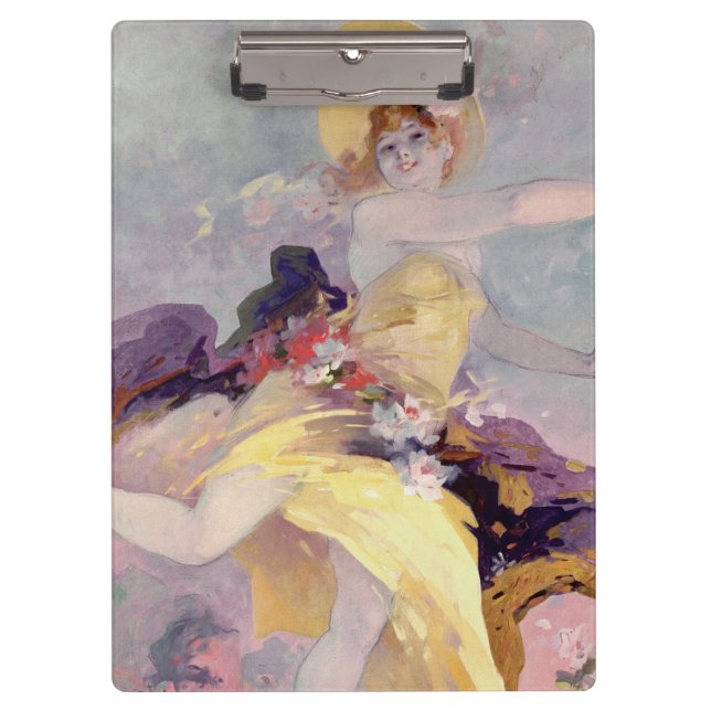 Carpeta De Pinza Bailarín con una pandereta vasca (Anverso)
