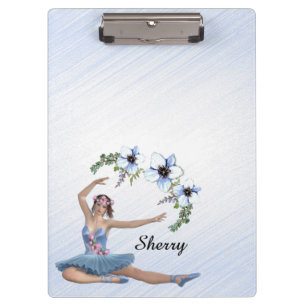 Carpeta De Pinza Bailarina de Azul Nombre Personal