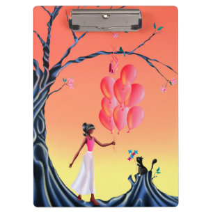 Carpeta De Pinza Bailarina linda y puesta de sol de gato