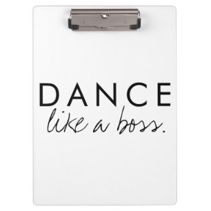 Carpeta De Pinza Baile como una cita de jefe