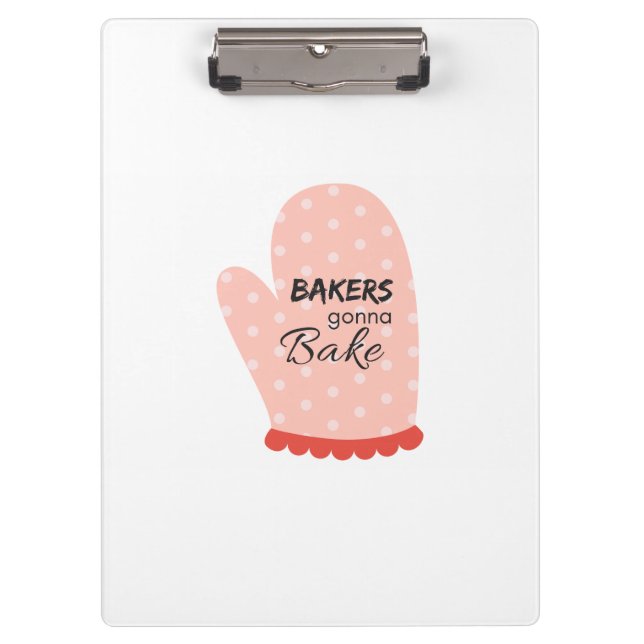 Carpeta De Pinza Bakers Gonna Bake Clipboard (Anverso)
