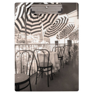 Carpeta De Pinza Balcón de restaurante pintoresco, Italia