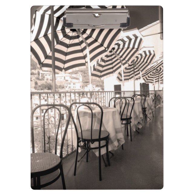 Carpeta De Pinza Balcón de restaurante pintoresco, Italia (Anverso)