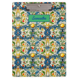 Carpeta De Pinza Baldosas azules de cítricos mediterráneos de Sicil