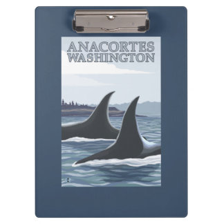 Carpeta De Pinza Ballenas #1 - Anacortes, Washington de la orca