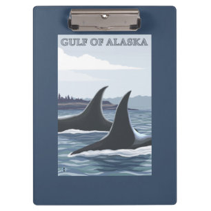 Carpeta De Pinza Ballenas #1 - el golfo de Alaska de la orca