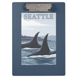 Carpeta De Pinza Ballenas #1 - Seattle, Washington de la orca