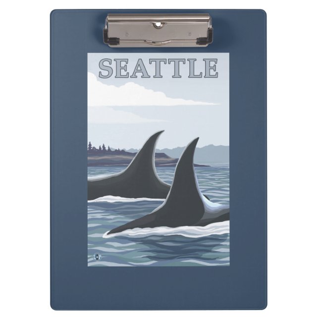 Carpeta De Pinza Ballenas #1 - Seattle, Washington de la orca (Anverso)