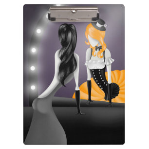 Carpeta De Pinza Ballerina y bailarina extravagante reflejo Amarill