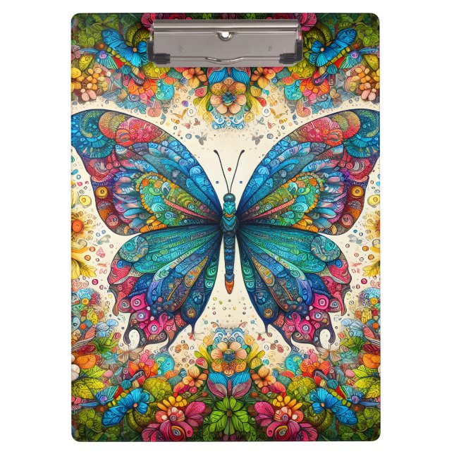 Carpeta De Pinza Ballet arco iris de una mariposa (Anverso)