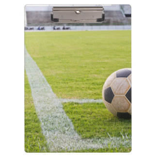 Carpeta De Pinza Balón de fútbol en línea de campo