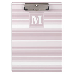 Carpeta De Pinza Bandas de cuarzo rosa monograma