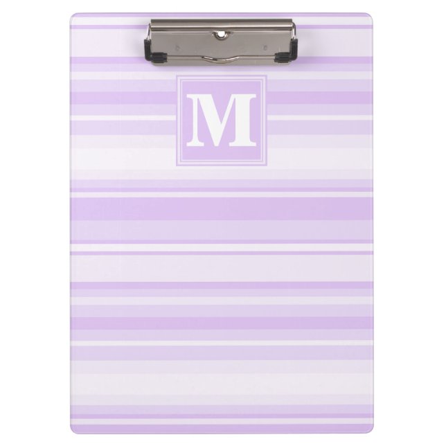 Carpeta De Pinza Bandas de lilac monogramo (Anverso)