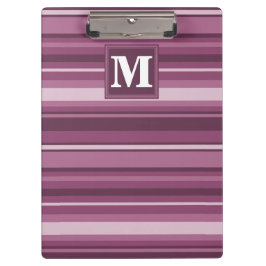 Carpeta De Pinza Bandas de mauve monogramo