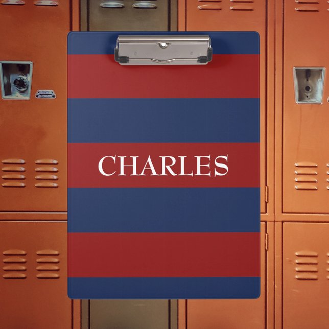 Carpeta De Pinza Bandas de rugby de la marina y rojo (Subido por el creador)