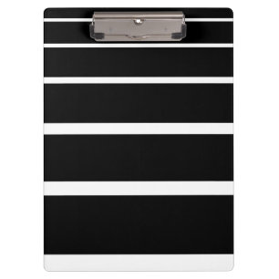 Carpeta De Pinza Bandas graduadas en blanco y negro