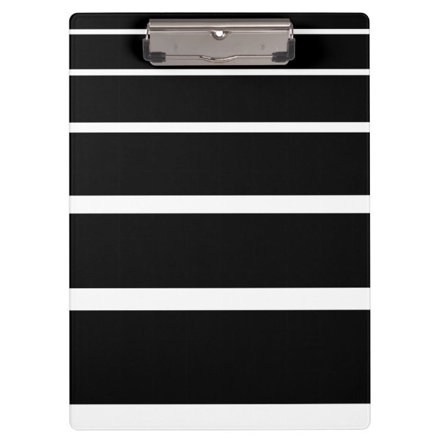 Carpeta De Pinza Bandas graduadas en blanco y negro (Anverso)