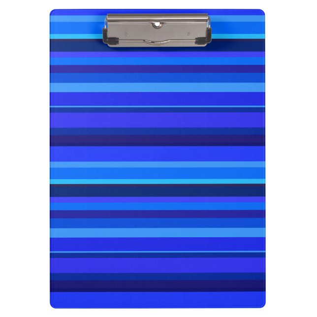 Carpeta De Pinza Bandas horizontales azules (Anverso)