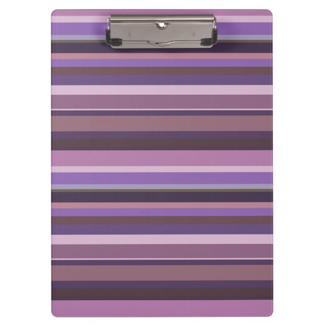 Carpeta De Pinza Bandas horizontales malvas (Anverso)
