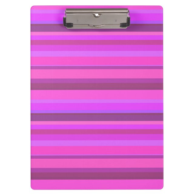 Carpeta De Pinza Bandas horizontales rosadas (Anverso)