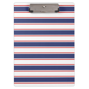 Carpeta De Pinza Bandas Náuticas Rojas y Azules de la Marina