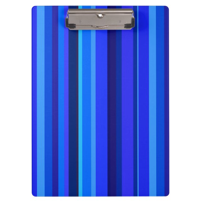 Carpeta De Pinza Bandas verticales azules (Anverso)