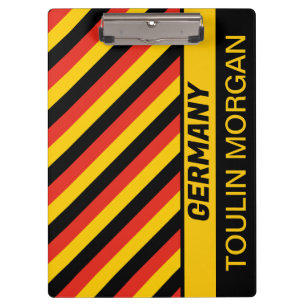 Carpeta De Pinza Bandera alemana personalizada
