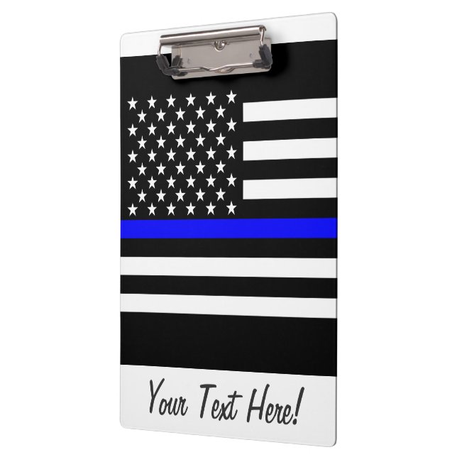 Carpeta De Pinza Bandera americana fina personalizada de Blue Line