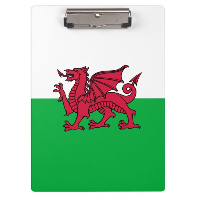 Carpeta De Pinza Bandera celta del Dragón Rojo en Gales y Gales (Anverso)