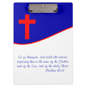 Carpeta De Pinza Bandera cristiana inspirada