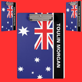 Carpeta De Pinza Bandera de Australia personalizada