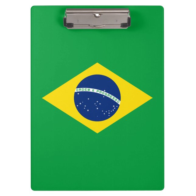 Carpeta De Pinza Bandera de Brasil Patriótica (Anverso)