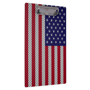 Carpeta De Pinza Bandera de Estados Unidos en decoración de estilo