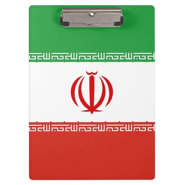 Carpeta De Pinza Bandera de Irán (Anverso)