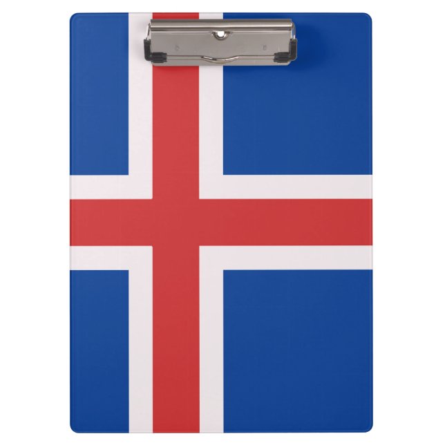 Carpeta De Pinza Bandera de Islandia (Anverso)