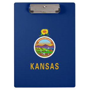 Carpeta De Pinza Bandera de Kansas
