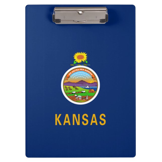 Carpeta De Pinza Bandera de Kansas (Anverso)