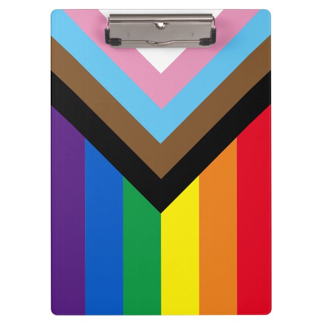 Carpeta De Pinza Bandera de la diversidad gay inclusiva arco iris L (Anverso)