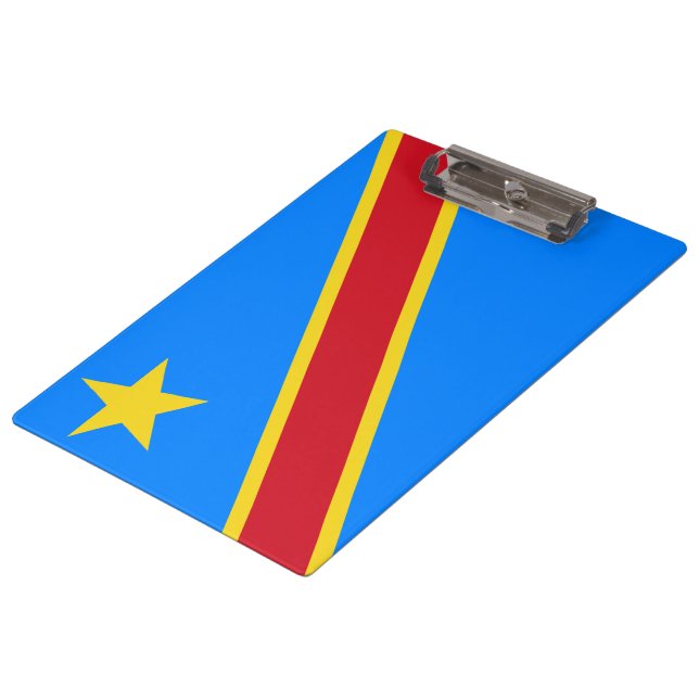 Carpeta De Pinza Bandera de la RDC (República Democrática del Congo (Angular)