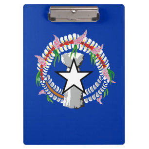 Carpeta De Pinza Bandera de las Islas Marianas del Norte