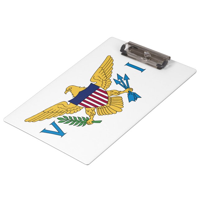 Carpeta De Pinza Bandera de las Islas Vírgenes de los Estados Unido (Angular)