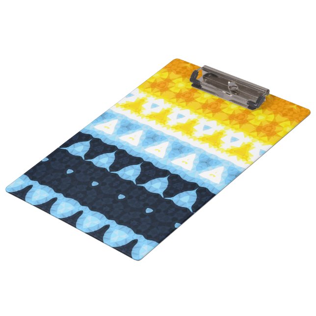 Carpeta De Pinza Bandera de orgullo Boho Groovy Geométrico Abstract (Angular)