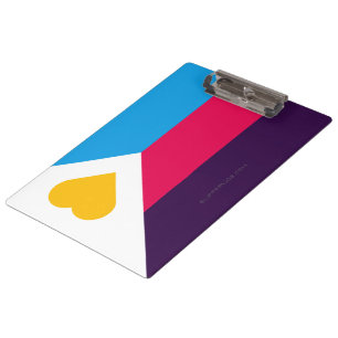 Carpeta De Pinza Bandera de orgullo de poliamor tricolor SlipperyJo
