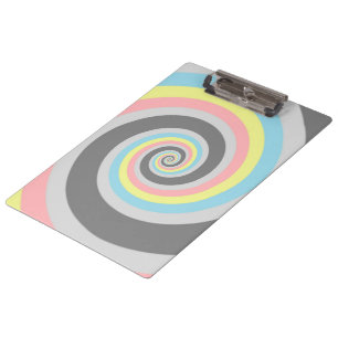 Carpeta De Pinza Bandera de orgullo Demiflux espiral abstracto groo