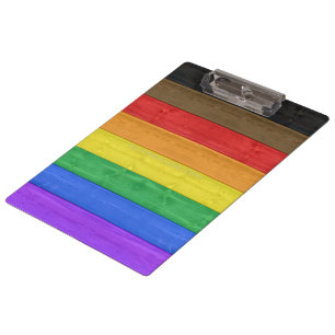 Carpeta De Pinza Bandera de orgullo gay inclusiva de SlipperyJoe's 