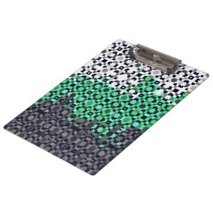 Carpeta De Pinza Bandera de orgullo Neutrois pixelada abstracta y t