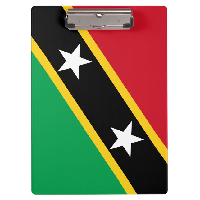 Carpeta De Pinza Bandera de Saint Kitts y Nevis (Caribe) (Anverso)