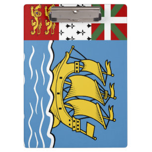 Carpeta De Pinza Bandera de San Pedro y Miquelón