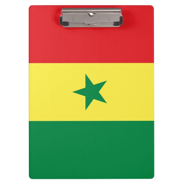 Carpeta De Pinza Bandera de Senegal (Anverso)